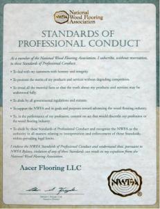 美国国家木地板协会专业产品证书