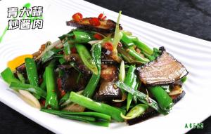 A6522青大蒜炒酱肉