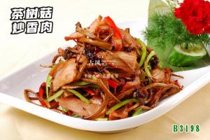 B3198茶树菇炒香肉