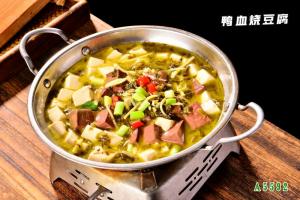 A5592鹅血烧豆腐 鸭血烧豆腐