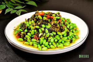 B8121雪菜炒毛豆籽