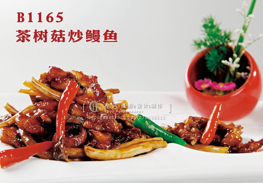 B1165茶树菇炒鳗鱼 副本
