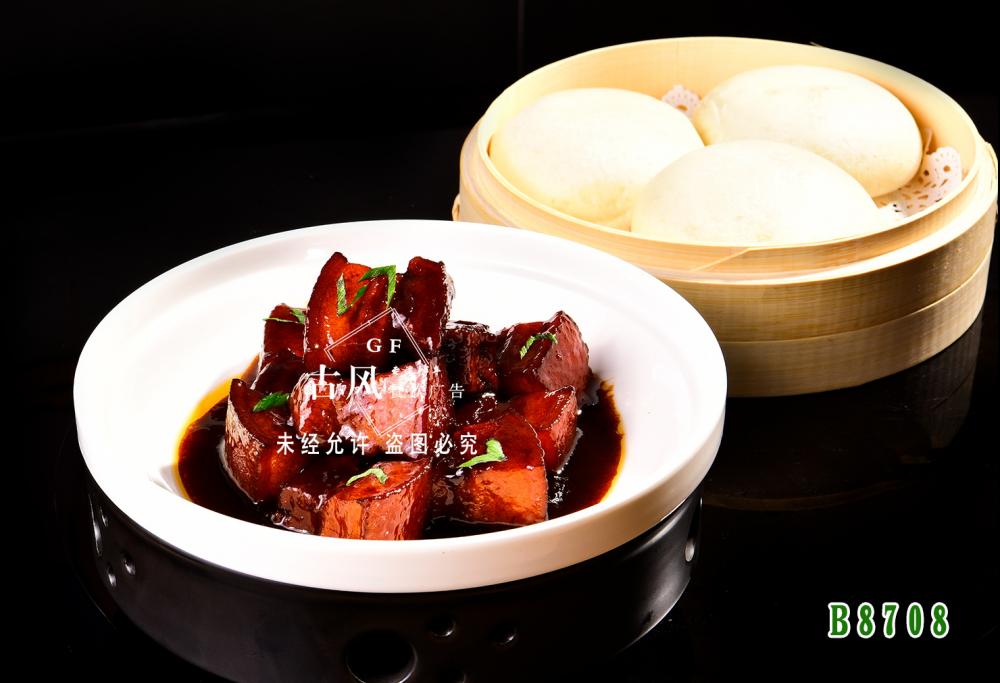 B8708红烧肉酒酿馒头 红烧肉馒头
