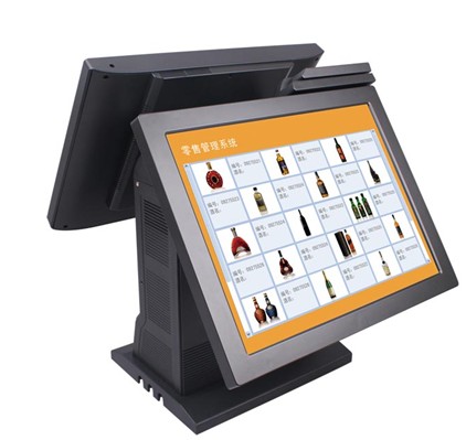 双屏触摸pos机 pos触摸屏一体机双屏