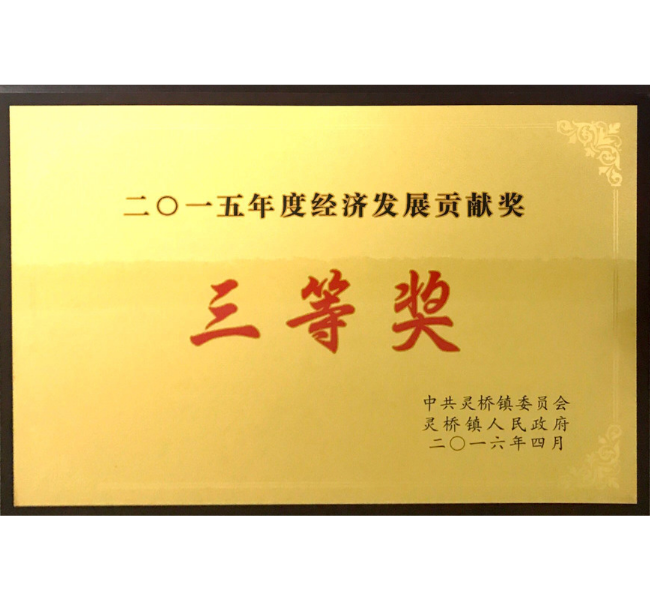 "The Economic Contribution Award" 