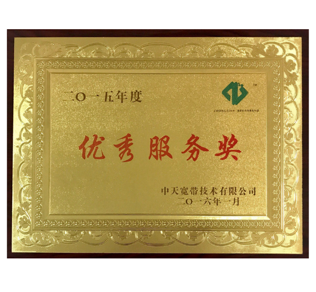 "Outstanding Service Supplier" 
