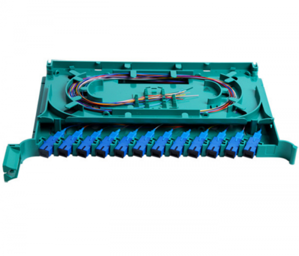 12 Core Fiber Optic Splice Tray Module with SC/APC/PC/FC Connector