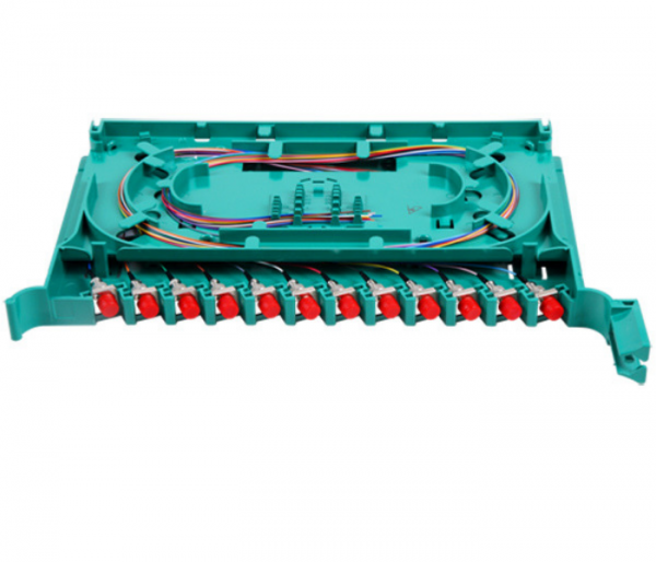 12 Core Fiber Optic Splice Tray Module with SC/APC/PC/FC Connector