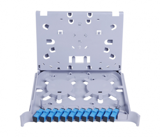 12 Core Fiber Optic Splice Tray Module with SC/APC/PC/FC Connector