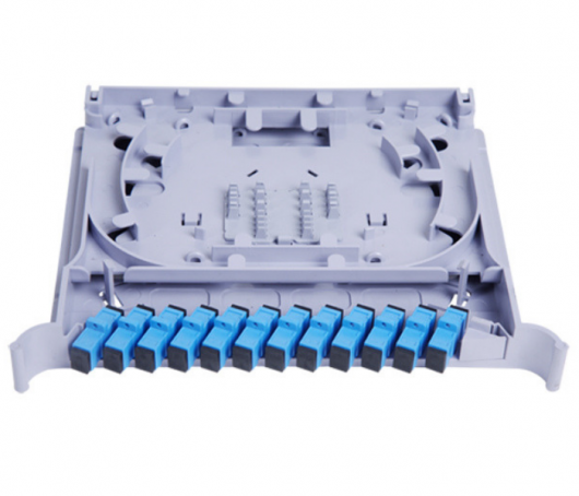 12 Core Fiber Optic Splice Tray Module with SC/APC/PC/FC Connector
