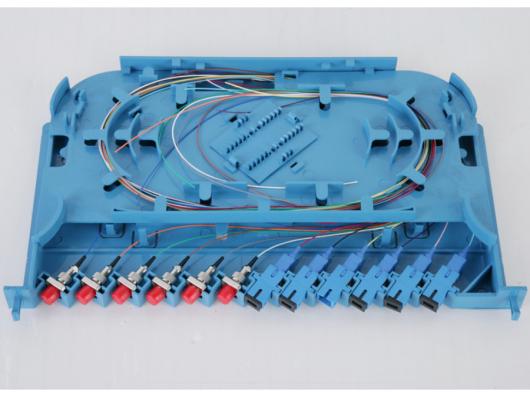 12 Core Fiber Optic Splice Tray Module with SC/APC/PC/FC Connector