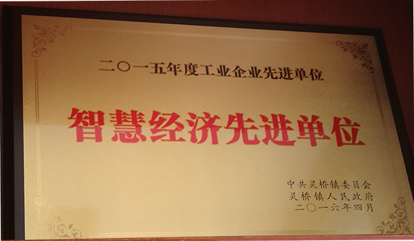 2015年度灵桥镇智慧经济先进单位