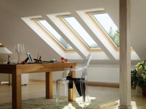 斜屋顶天窗效果图