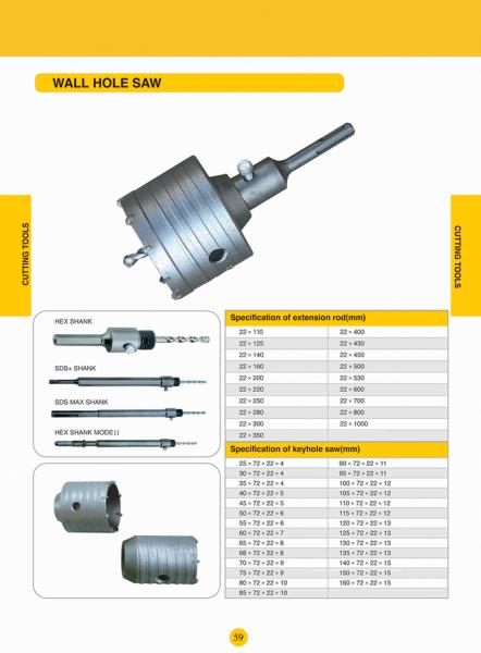 Wall hole saw