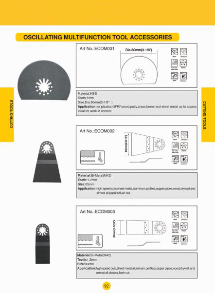 Oscillating multifunction accessories1