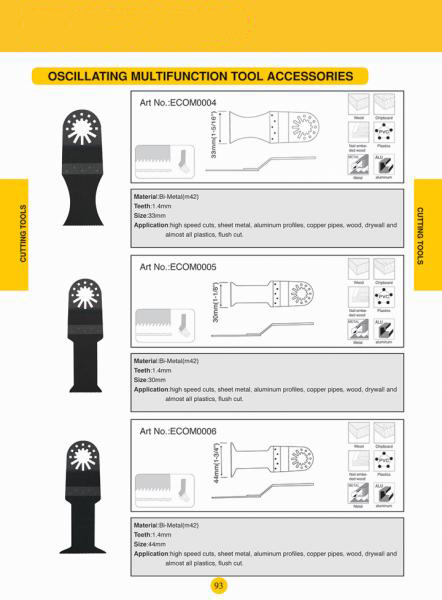 Oscillating multifunction accessories2