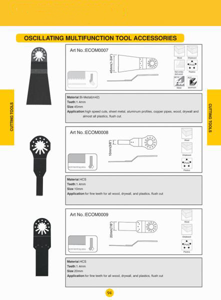 Oscillating multifunction accessories3