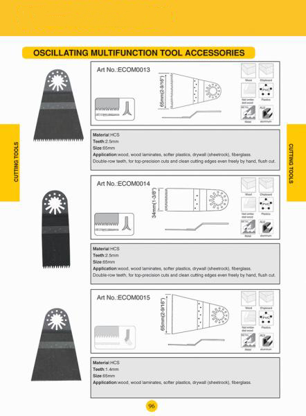 Oscillating multifunction accessories5