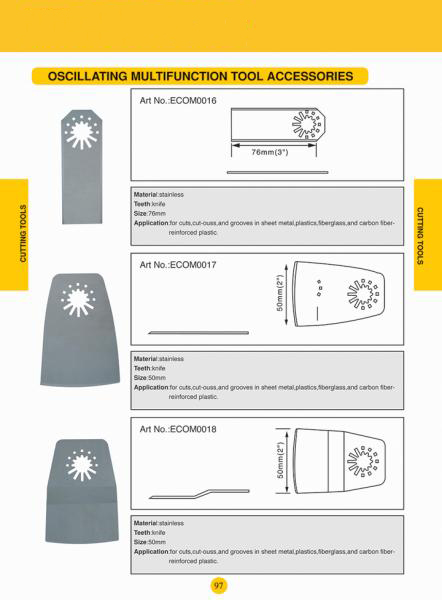 Oscillating multifunction accessories6