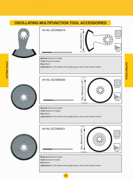 Oscillating multifunction accessories7