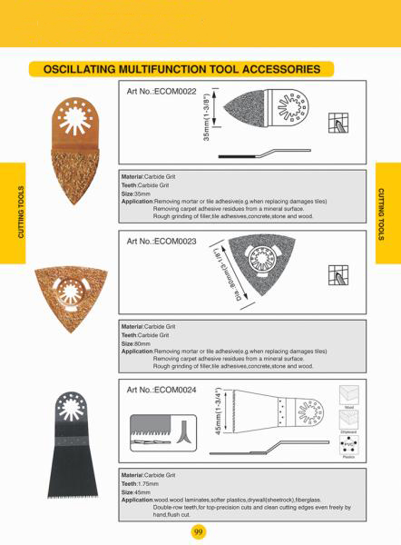 Oscillating multifunction accessories8