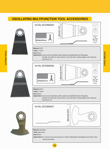 Oscillating multifunction accessories9