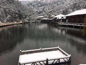 山里山雪景