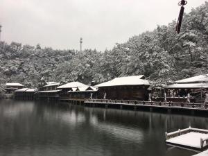 山里山雪景