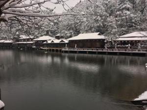 山里山雪景