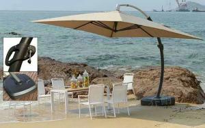 抗风性铝制大弯伞