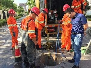 湖州市八里店镇三合家园小区排水管道清淤检测工程