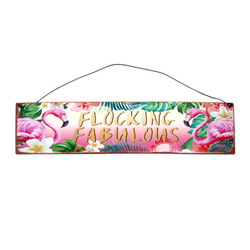 FA17404-- tropical metal sign