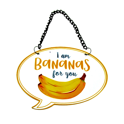 FA17423--banana metal sign