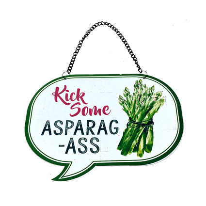 FA17424--asparagus metal sign