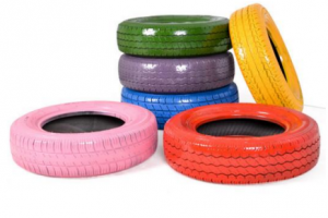 H59783彩色橡胶轮胎
