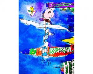 儿童创意美术作品