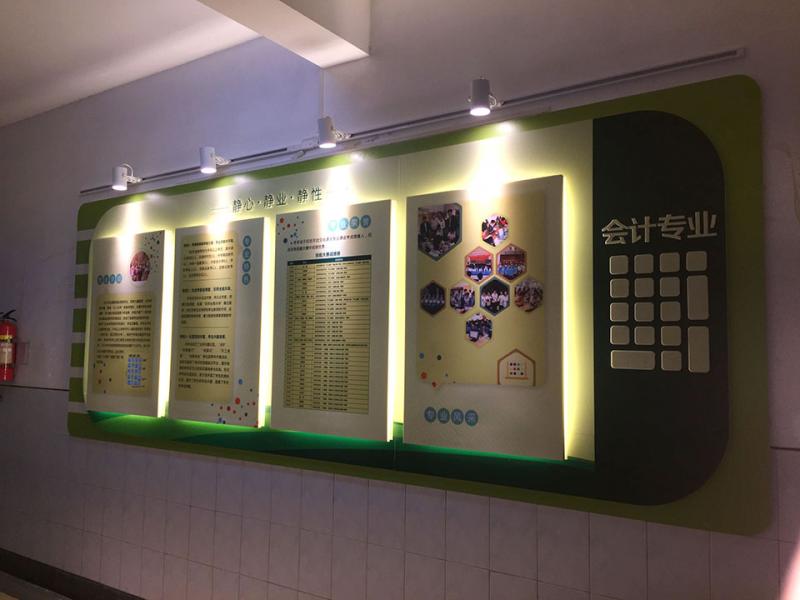 校园背发光灯箱展板