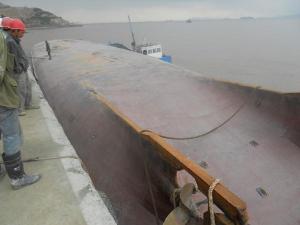 1800t沉船成功打捞