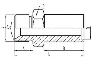 英制外螺纹60°内锥面密封或组合垫密封插入式焊接管 [2BW]