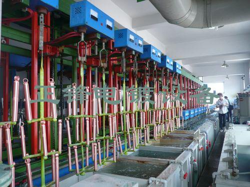 单阴极垂直升降生产线