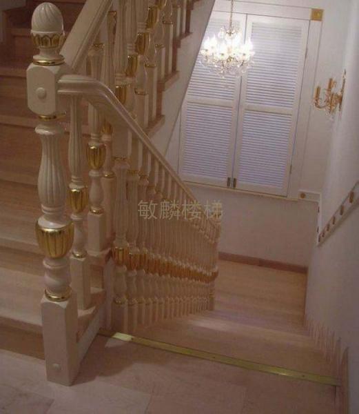 欧式实木楼梯57