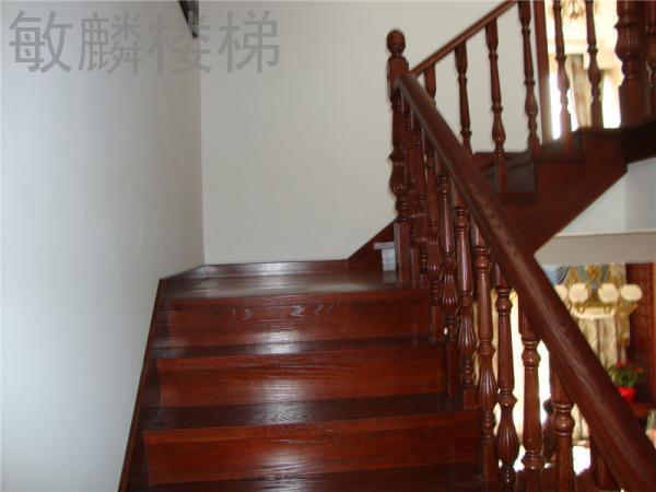 欧式实木楼梯 17