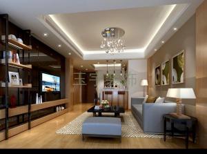 铁建城章先生家装客厅