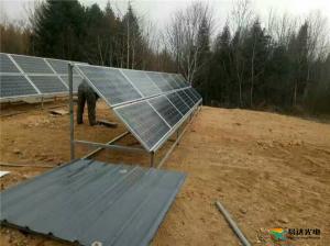 2017.4.30 Two sets of 4800w off-grid project of Yiling Spring Bureau of Forestry in Heilongjiang Province