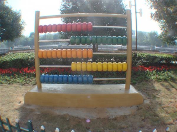 beads on an abacus