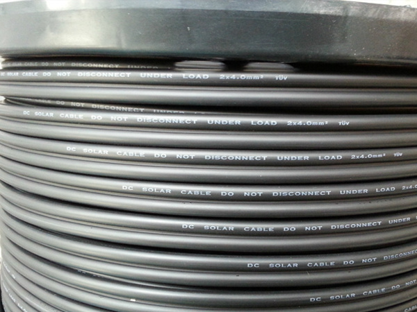 TUV认证太阳能光伏电缆双芯线