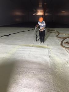 冷库地面现场喷涂