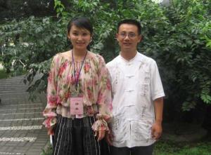 马苙钧与曾格格（著名笛箫演奏家）在一起