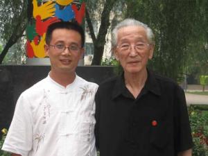 马苙钧与朴东升（原中国民族管弦乐学会会长）在一起