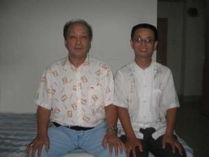 马苙钧与于天佑（已故）在一起